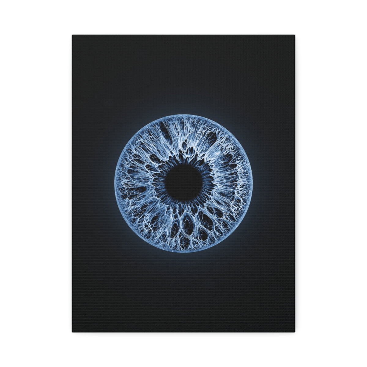BLXNTT Iris – Lace Web Blue Glossy Canvas