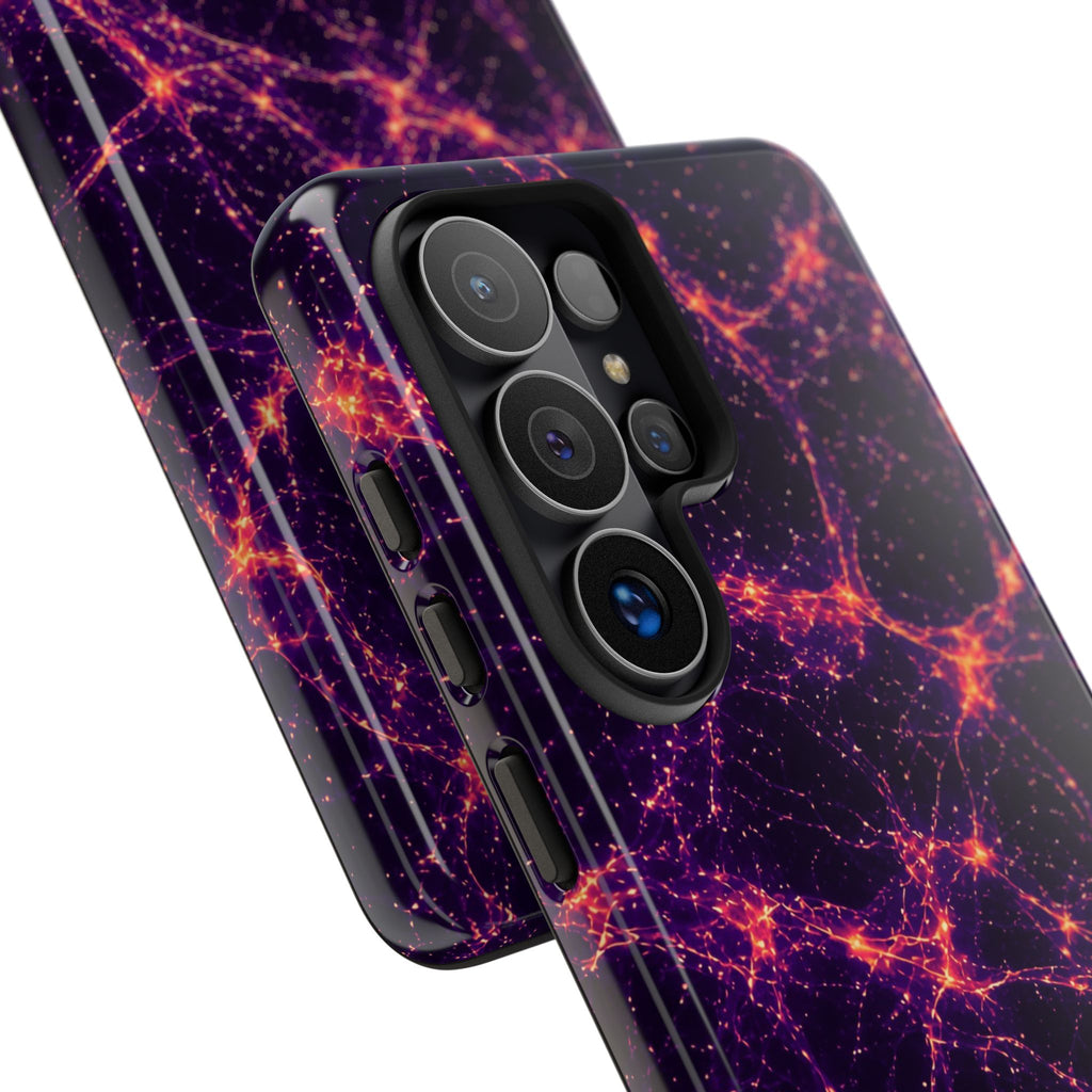 Neon Mycelium - Sunset Synapse Phone Case