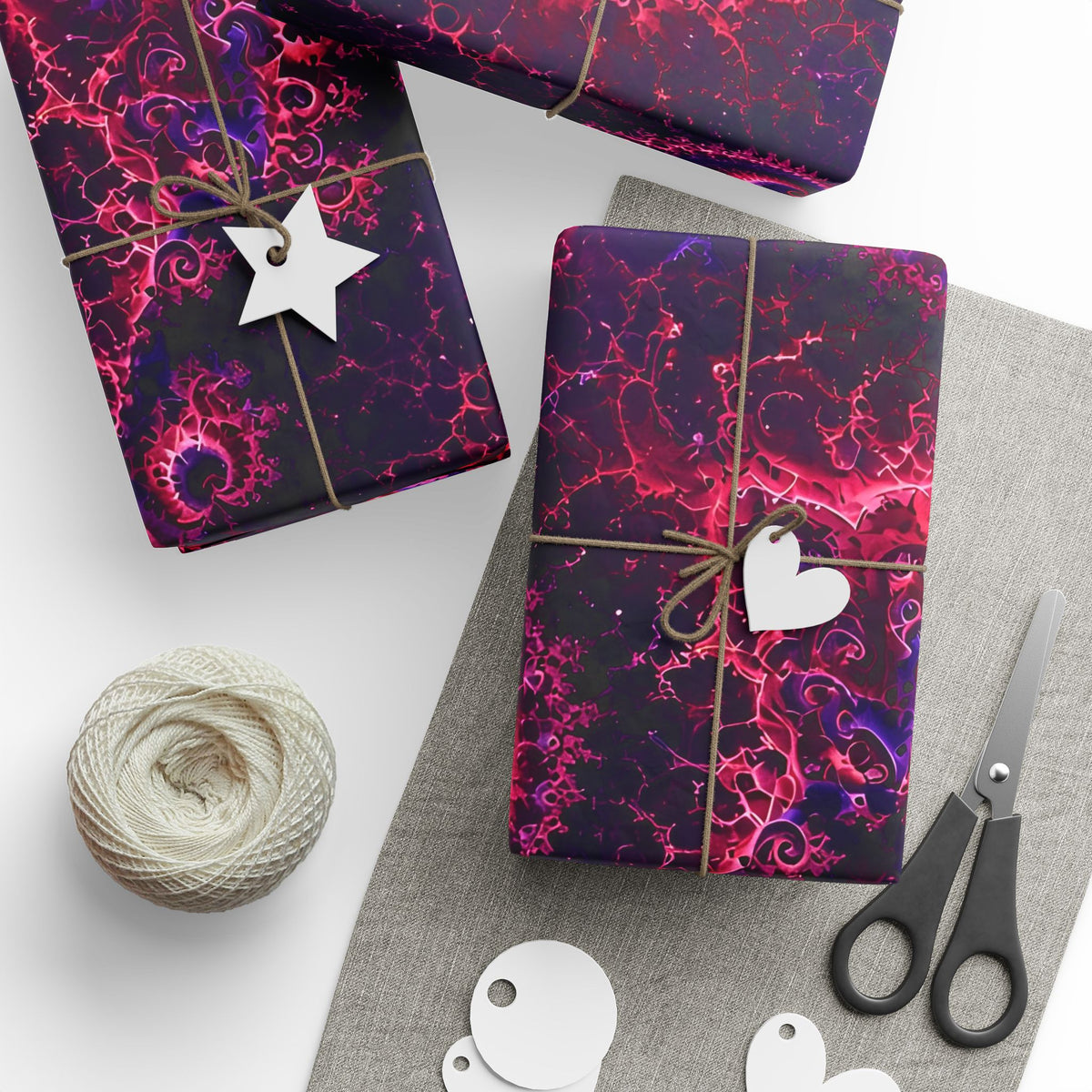 Copper Infinity - Hot Pink & Violet Wrapping Paper