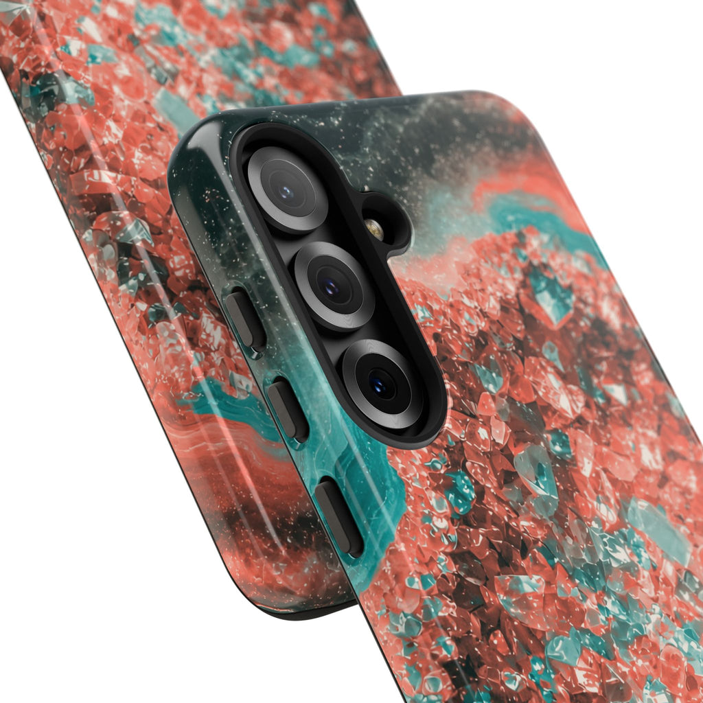 Geode Core - Coral Teal Phone Case