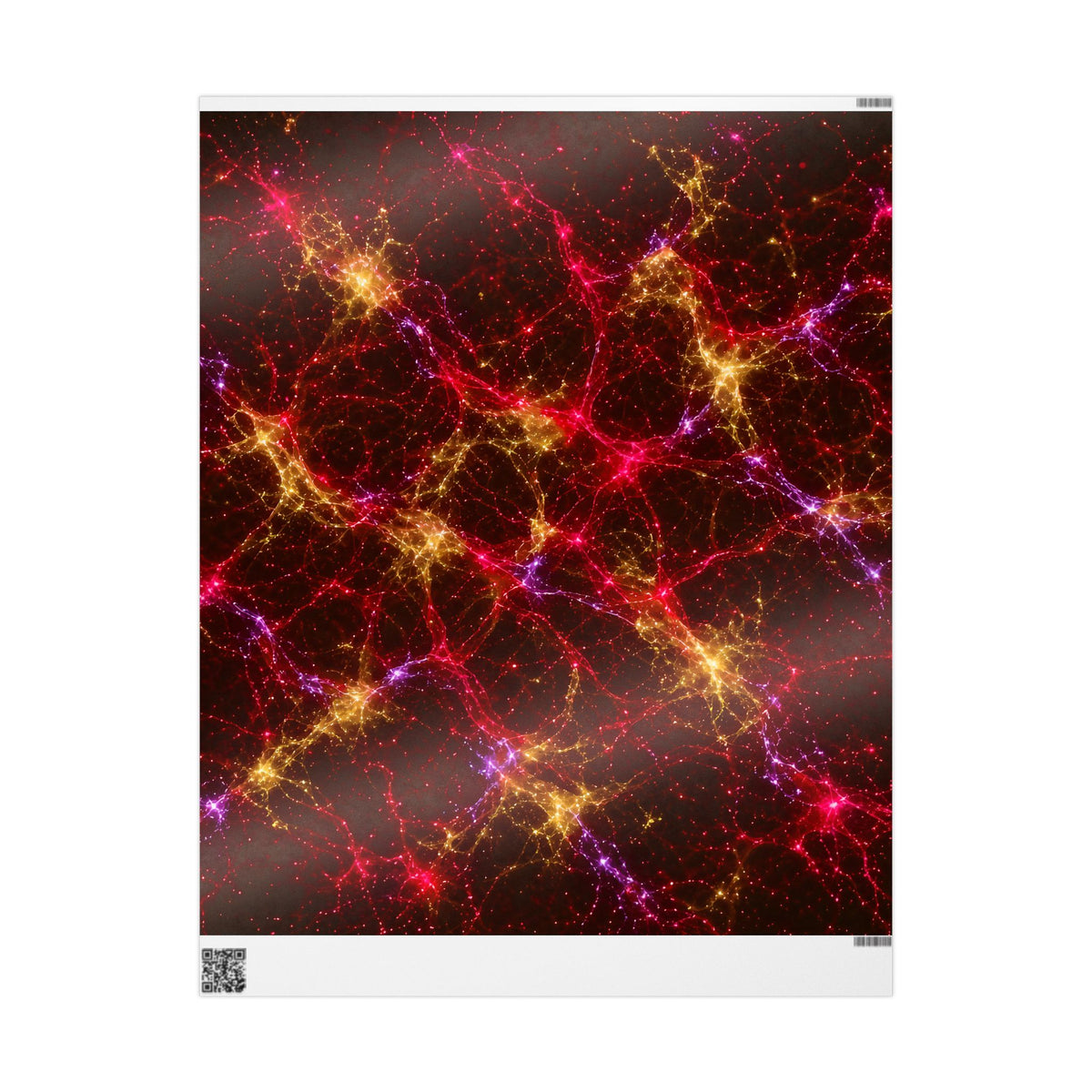 Neon Mycelium - Rainbow Nerve Wrapping Paper