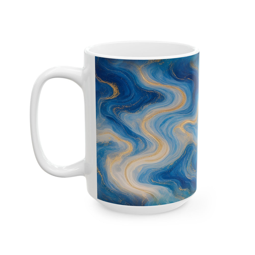 Ocean Blue Marble Mug