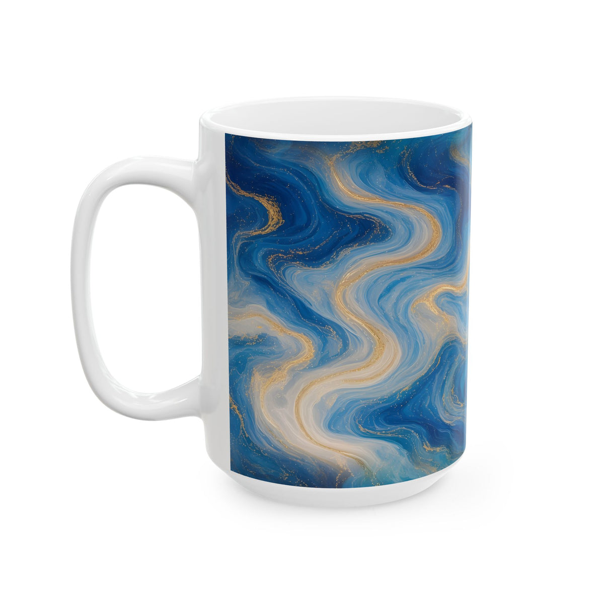 Ocean Blue Marble Mug