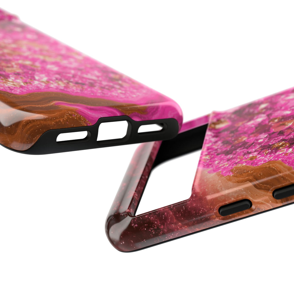 Geode Core - Terracotta Neon Phone Case