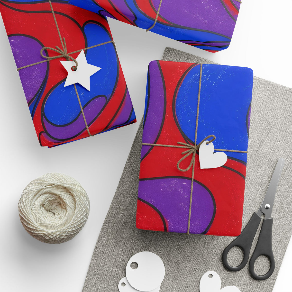 Fillmore Flow - Jewel Tones Wrapping Paper