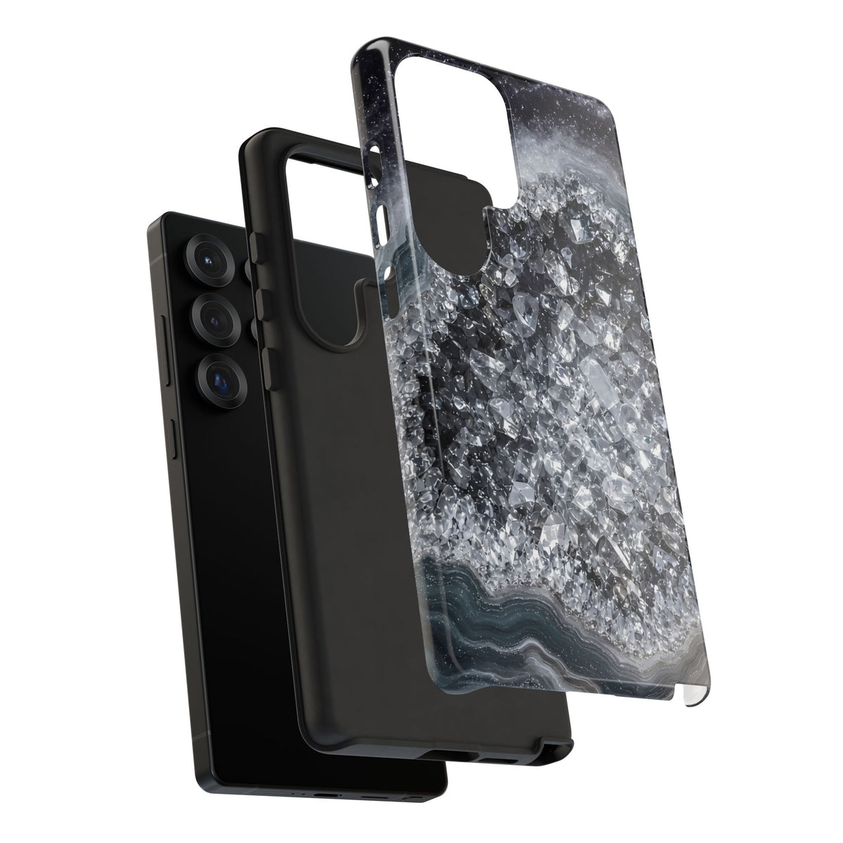 Geode Core - Silver Smoke Phone Case