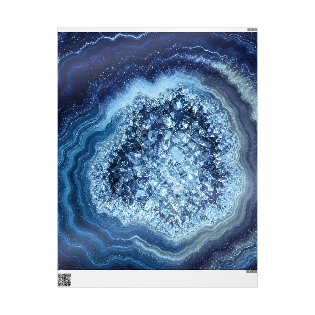 Geode Core - Glacier Wrapping Paper