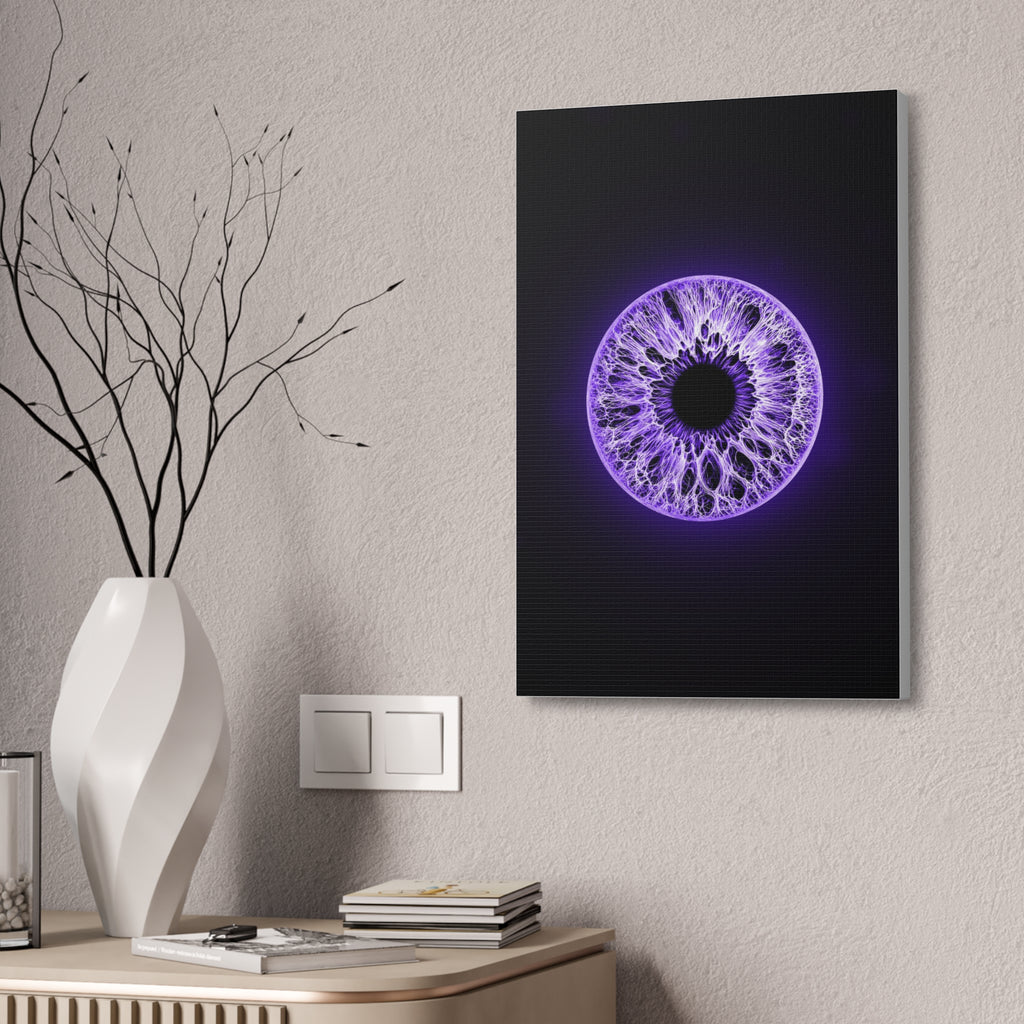 BLXNTT Iris – Lace Web Ultraviolet Glossy Canvas