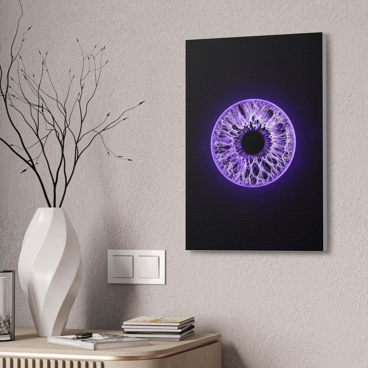 BLXNTT Iris – Lace Web Ultraviolet Glossy Canvas