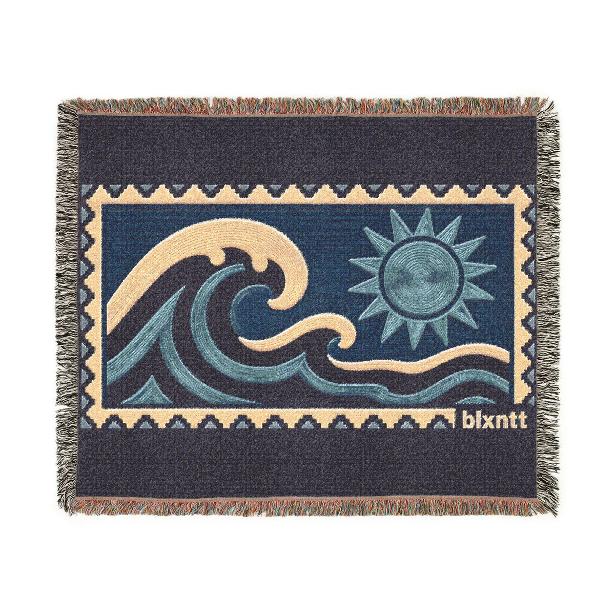 BLXNTT Blue Hippie Woven Blanket #1