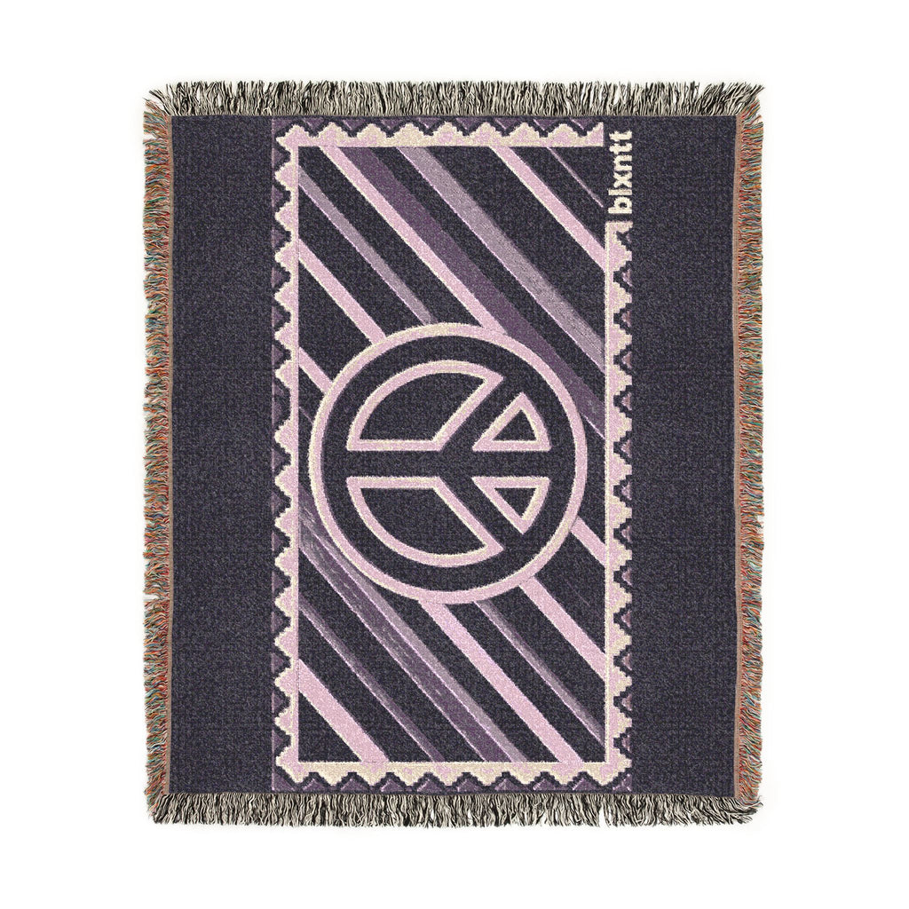 BLXNTT Purple Hippie Woven Blanket #4