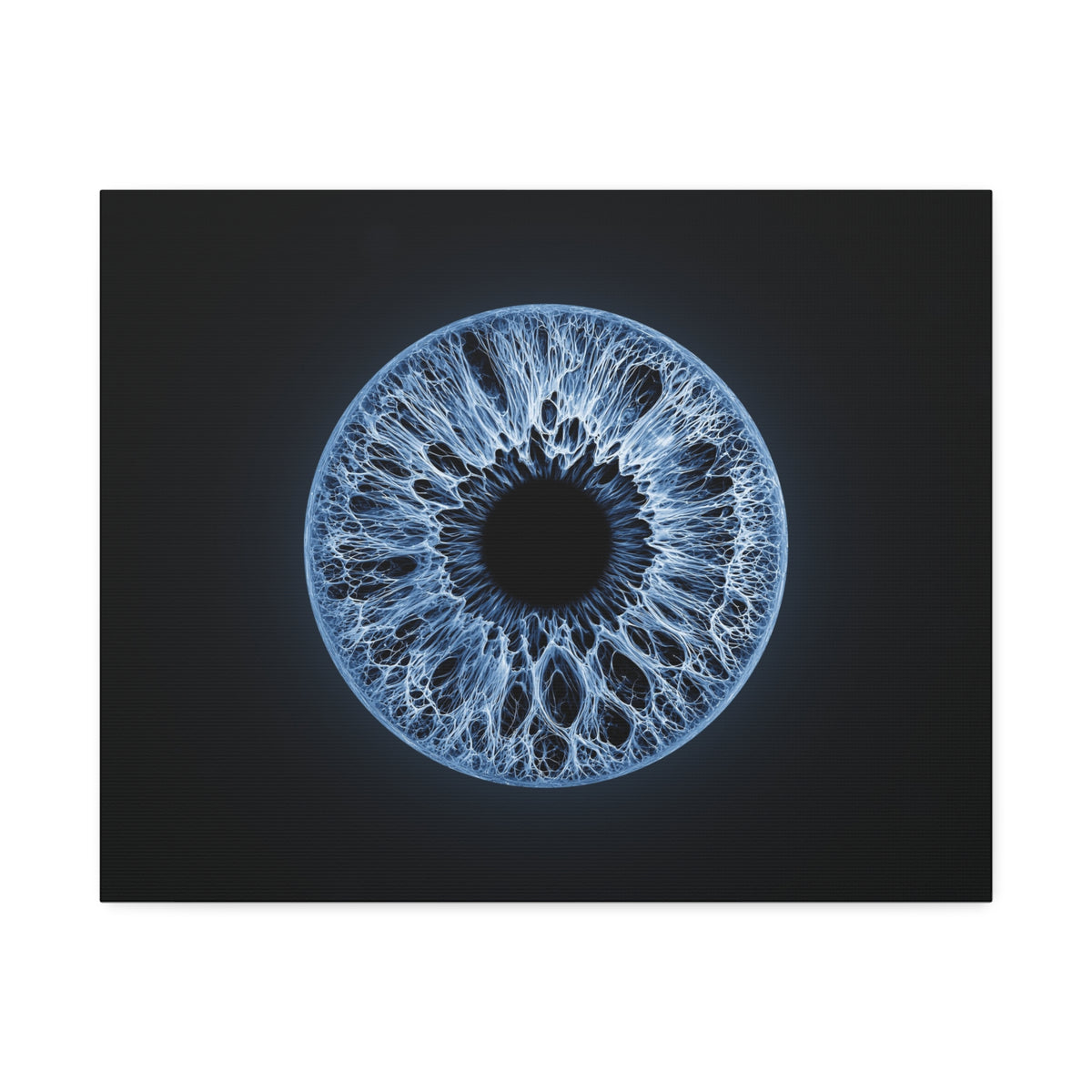 BLXNTT Iris – Lace Web Blue Glossy Canvas