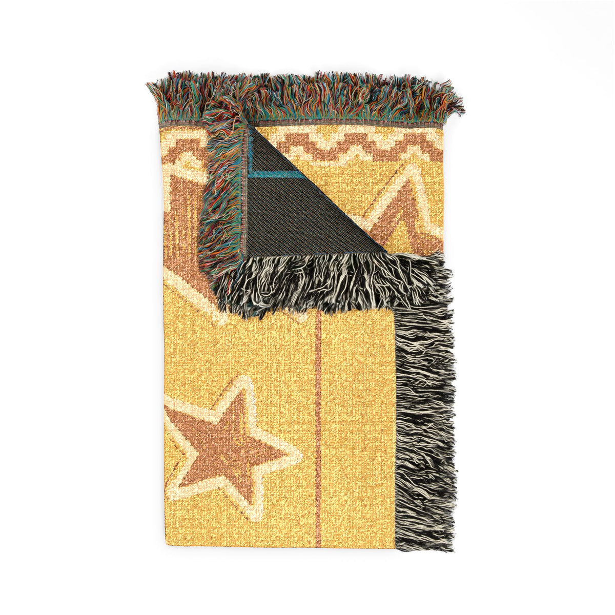 BLXNTT Yellow Hippie Woven Blanket #3
