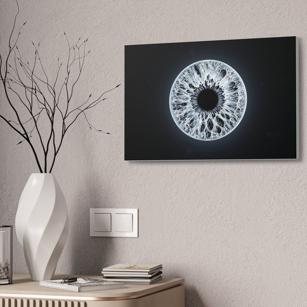 BLXNTT Iris – Lace Web Ice Silver Glossy Canvas