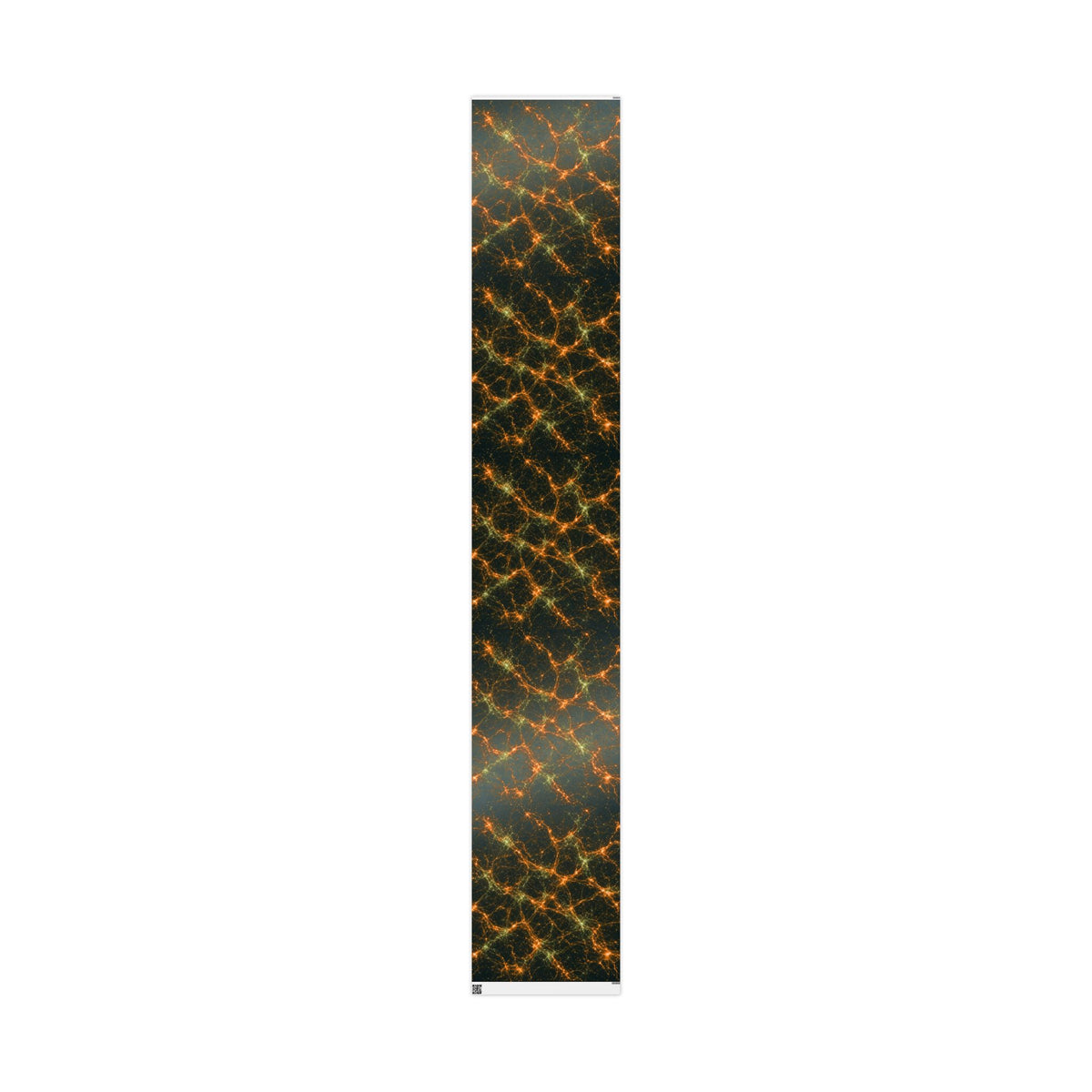 Neon Mycelium - Electric Tangerine Teal Wrapping Paper