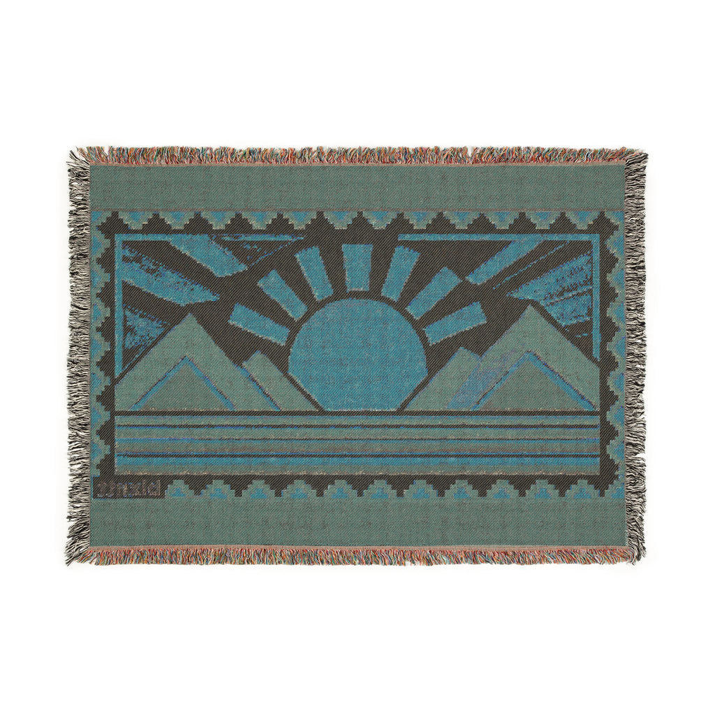 BLXNTT Orange Hippie Woven Blanket #1