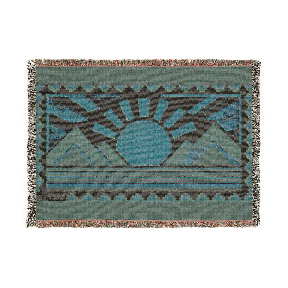 BLXNTT Orange Hippie Woven Blanket #1
