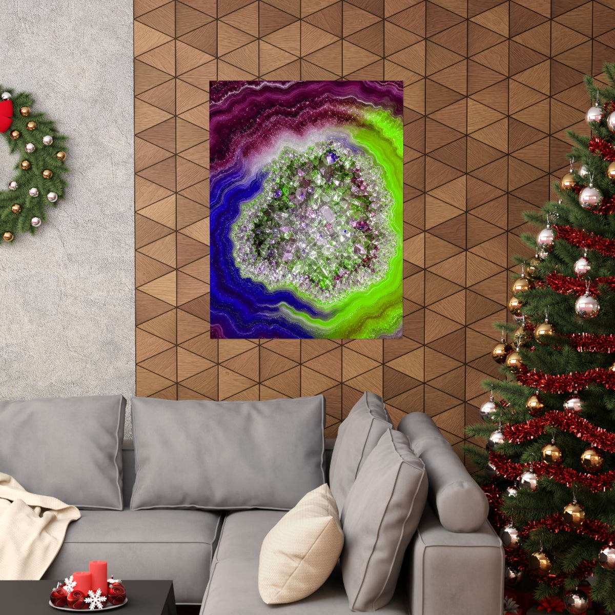 Geode Core - Cosmic Berry Poster