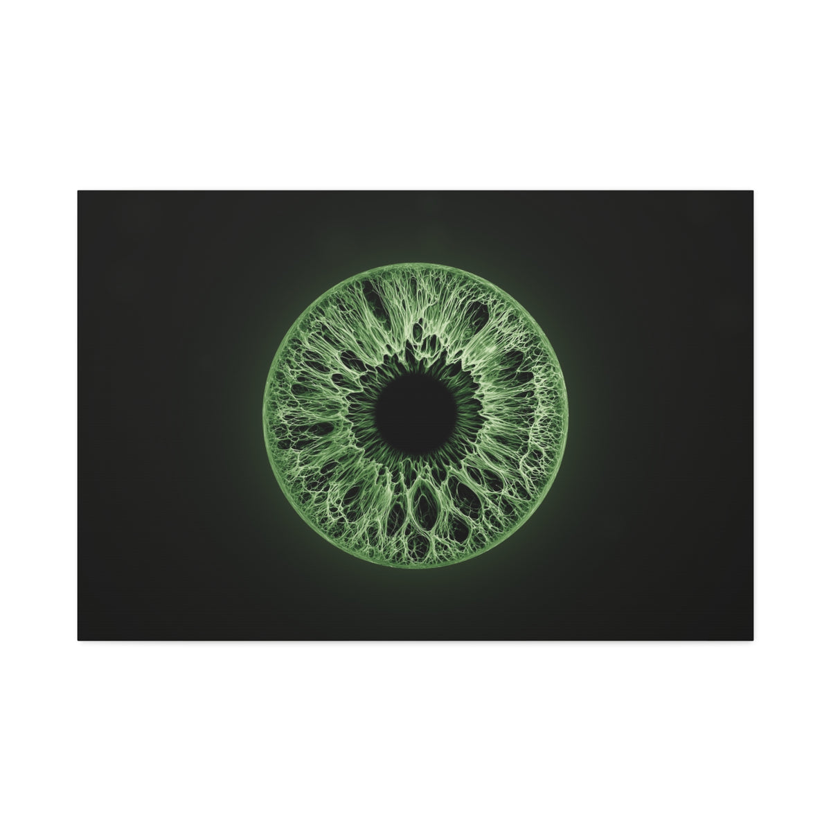 BLXNTT Iris – Lace Web Green Glossy Canvas