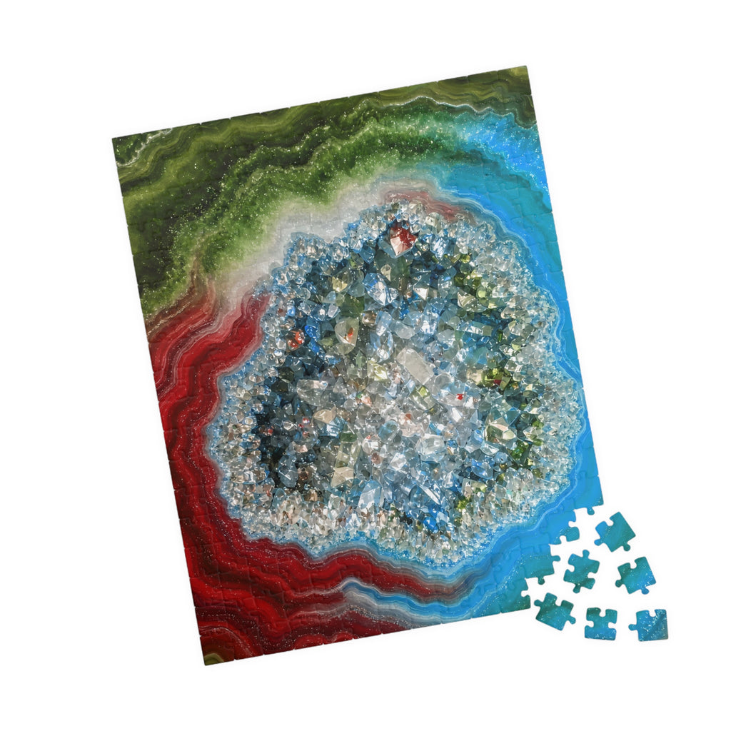 Geode Core - Lagoon Jigsaw Puzzle