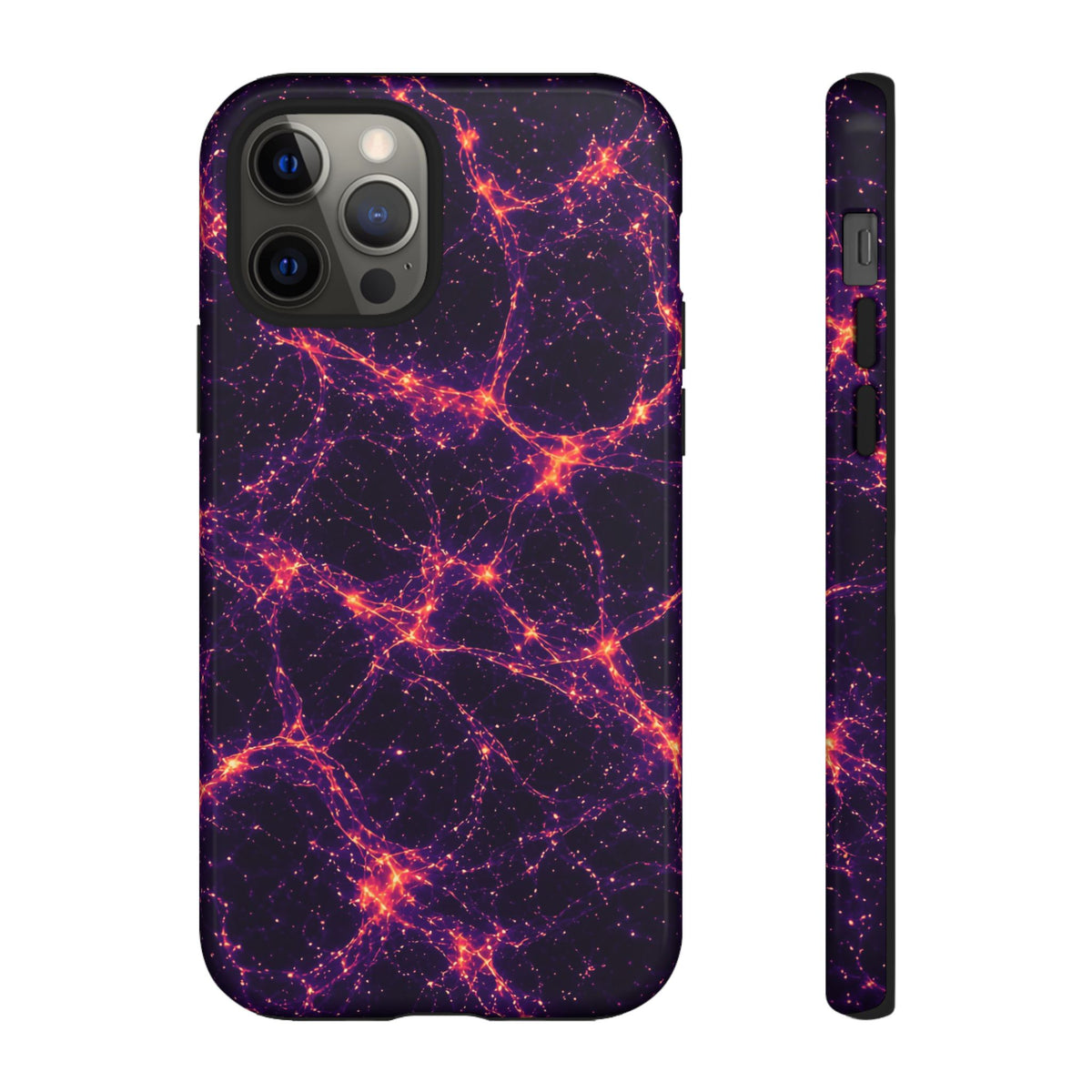 Neon Mycelium - Sunset Synapse Phone Case