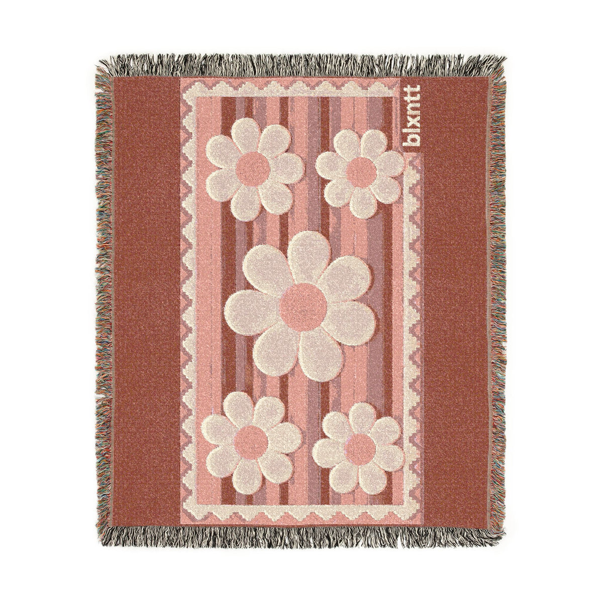 BLXNTT Pink Hippie Woven Blanket #2
