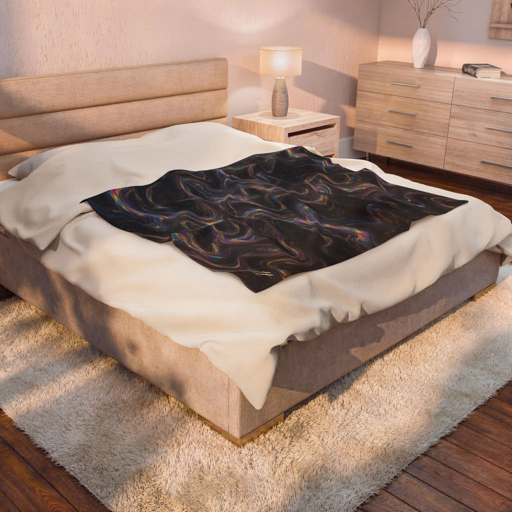 Galaxy Iridescent Marble Blanket