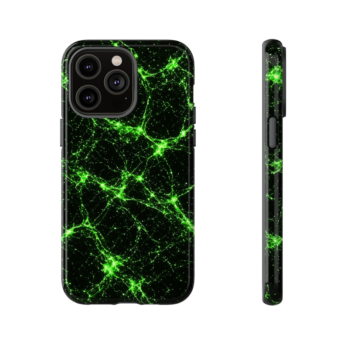 Neon Mycelium - Toxic Lime Phone Case
