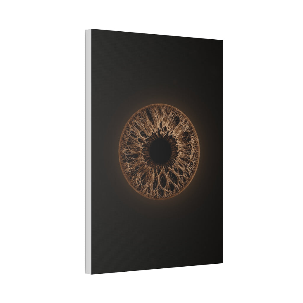 BLXNTT Iris – Lace Web Dark Brown Glossy Canvas