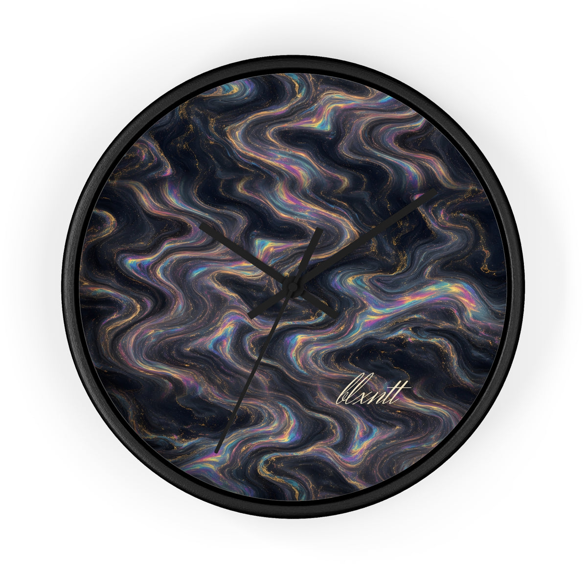 Galaxy Iridescent Marble Wall Clock