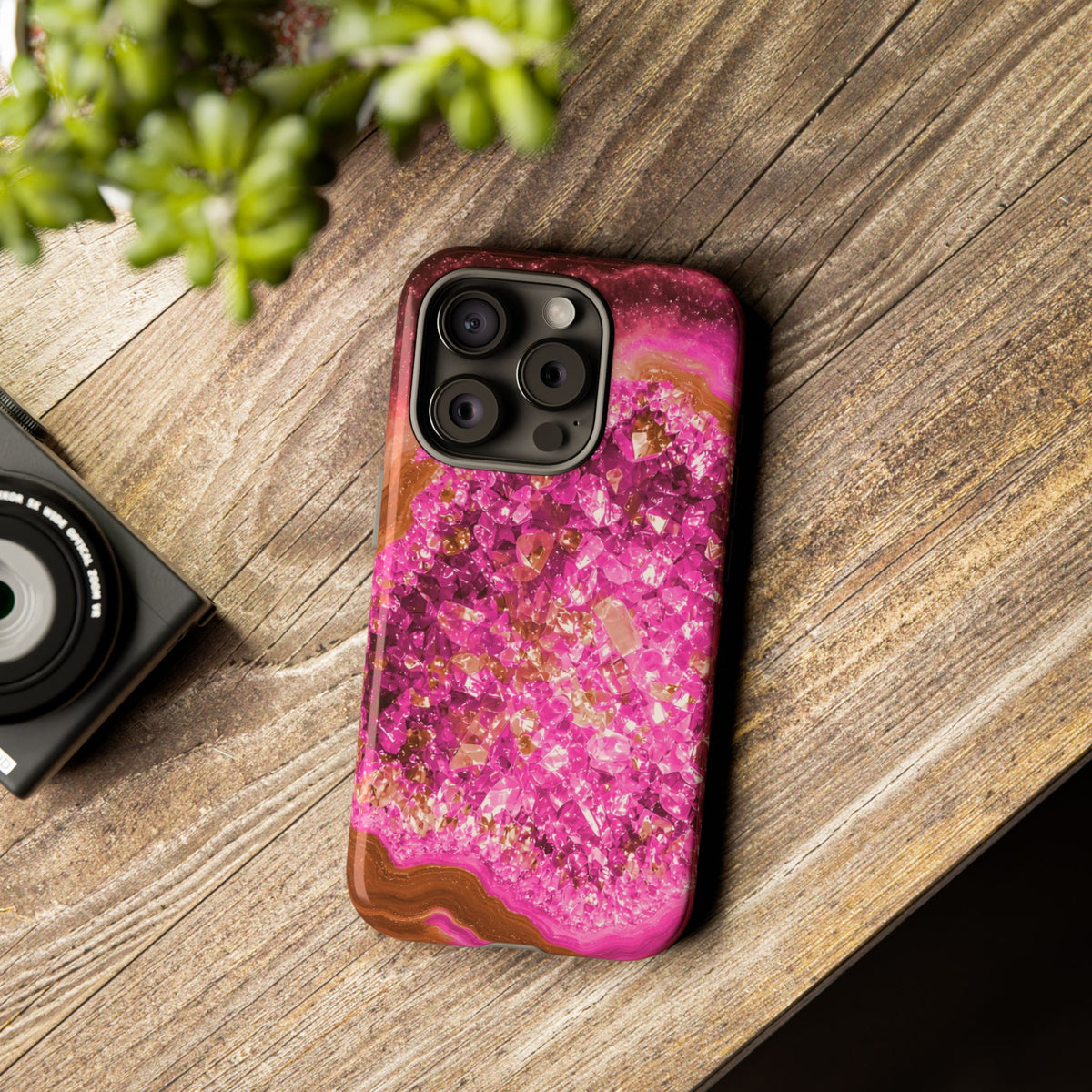 Geode Core - Terracotta Neon Phone Case