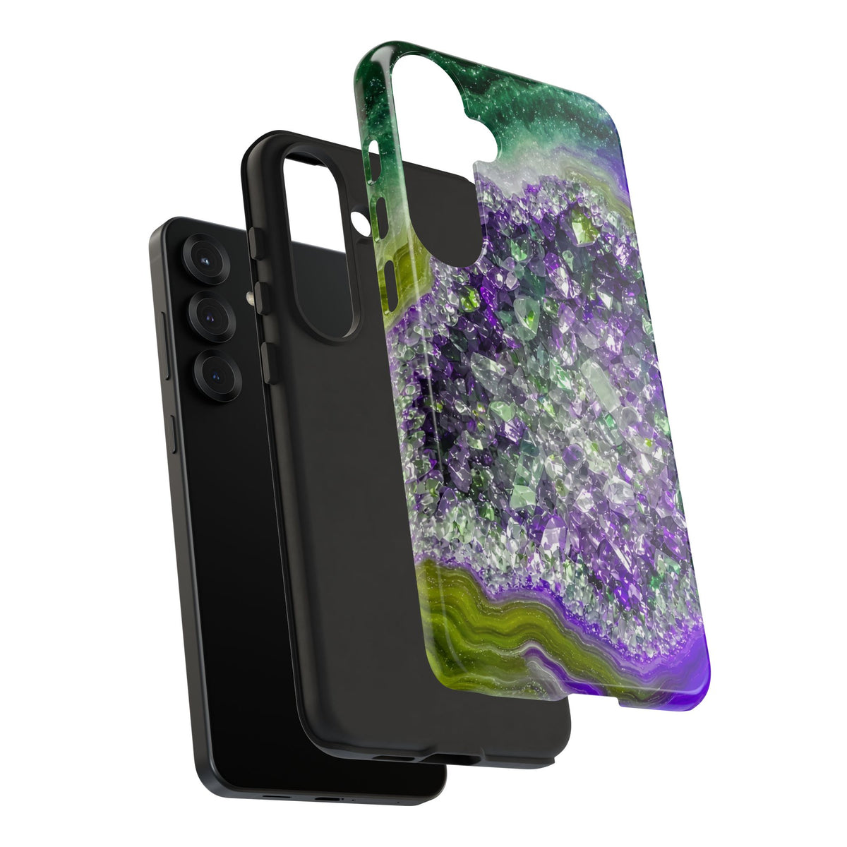 Geode Core - Ruby Emerald Phone Case