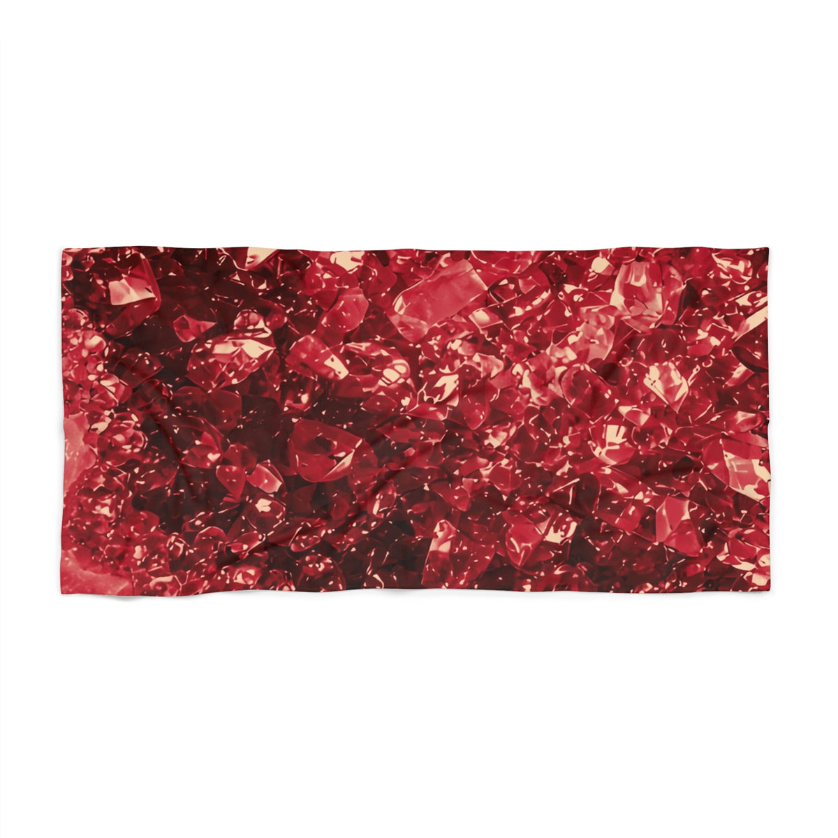 Geode Core - Cherry Cola Beach Towel