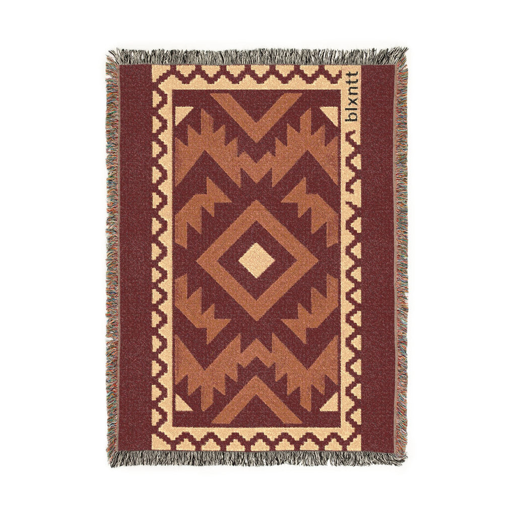 BLXNTT Red Hippie Woven Blanket #2