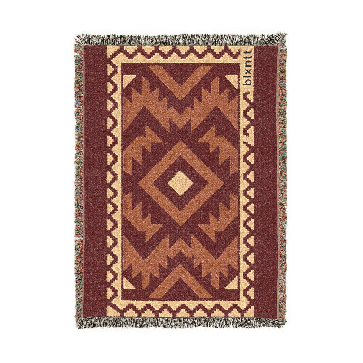 BLXNTT Red Hippie Woven Blanket #2