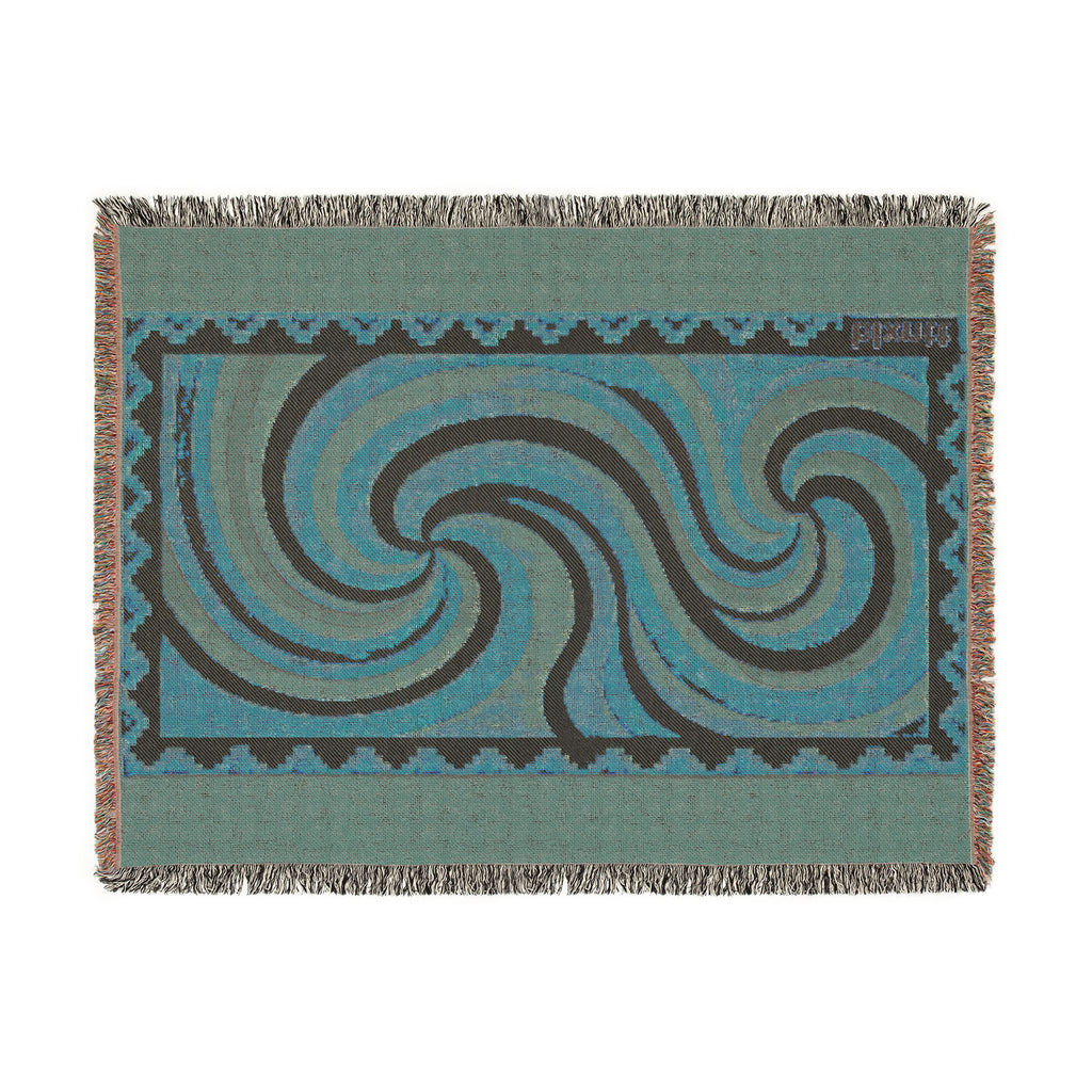 BLXNTT Orange Hippie Woven Blanket #2