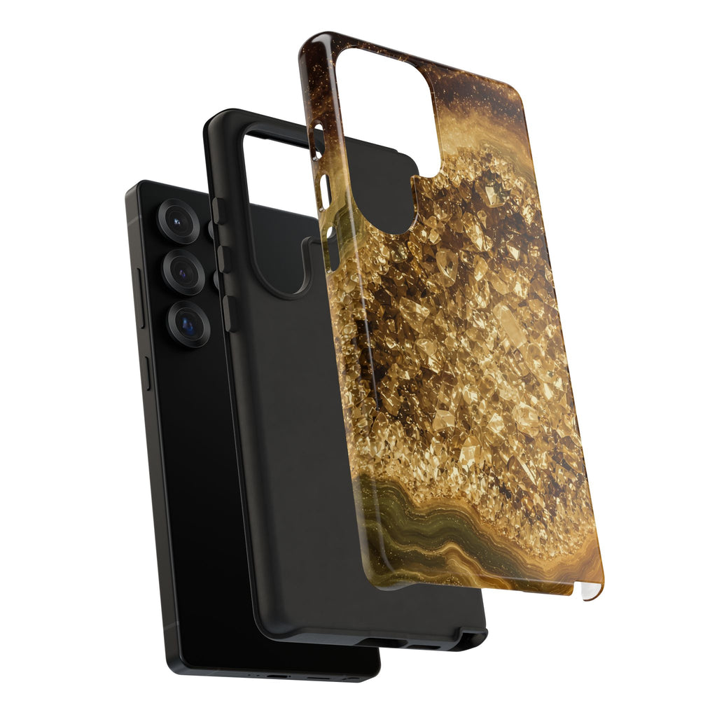 Geode Core - Gold Vein Phone Case