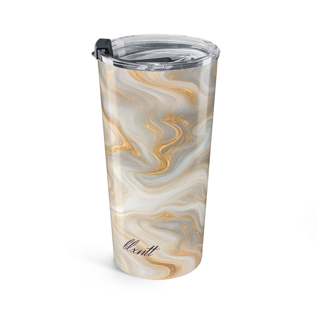White & Gold Marble 20oz Tumbler