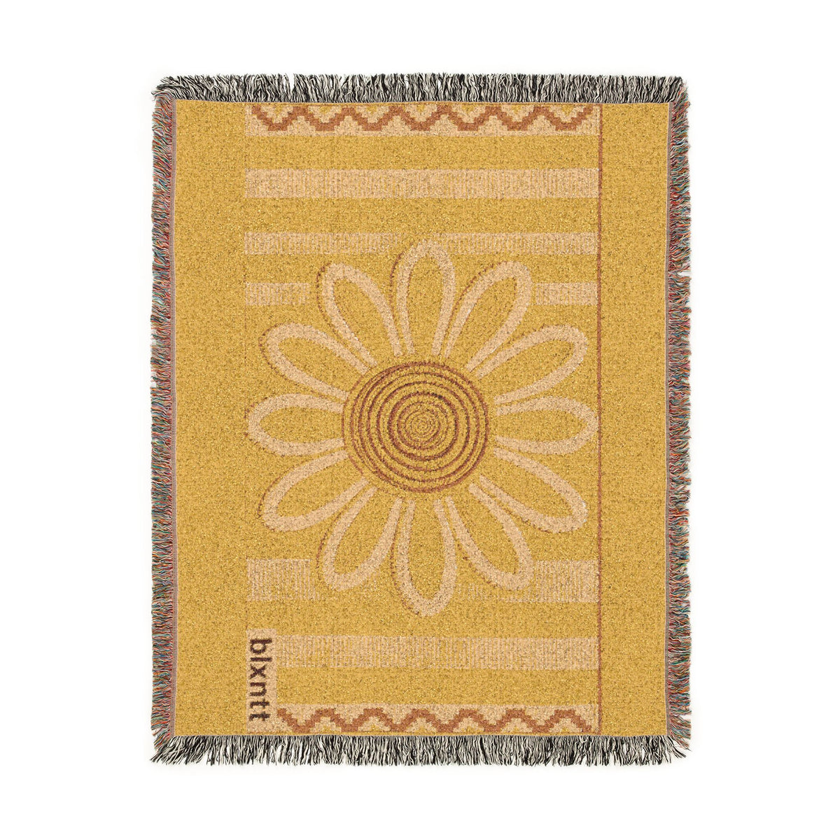 BLXNTT Yellow Hippie Woven Blanket #1