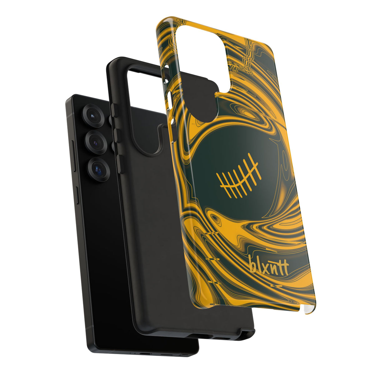 Green & Gold Trippy Football Phone Case