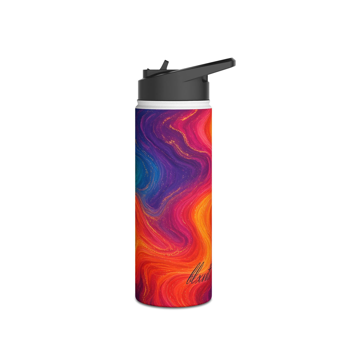Rainbow Marble Water Bottle