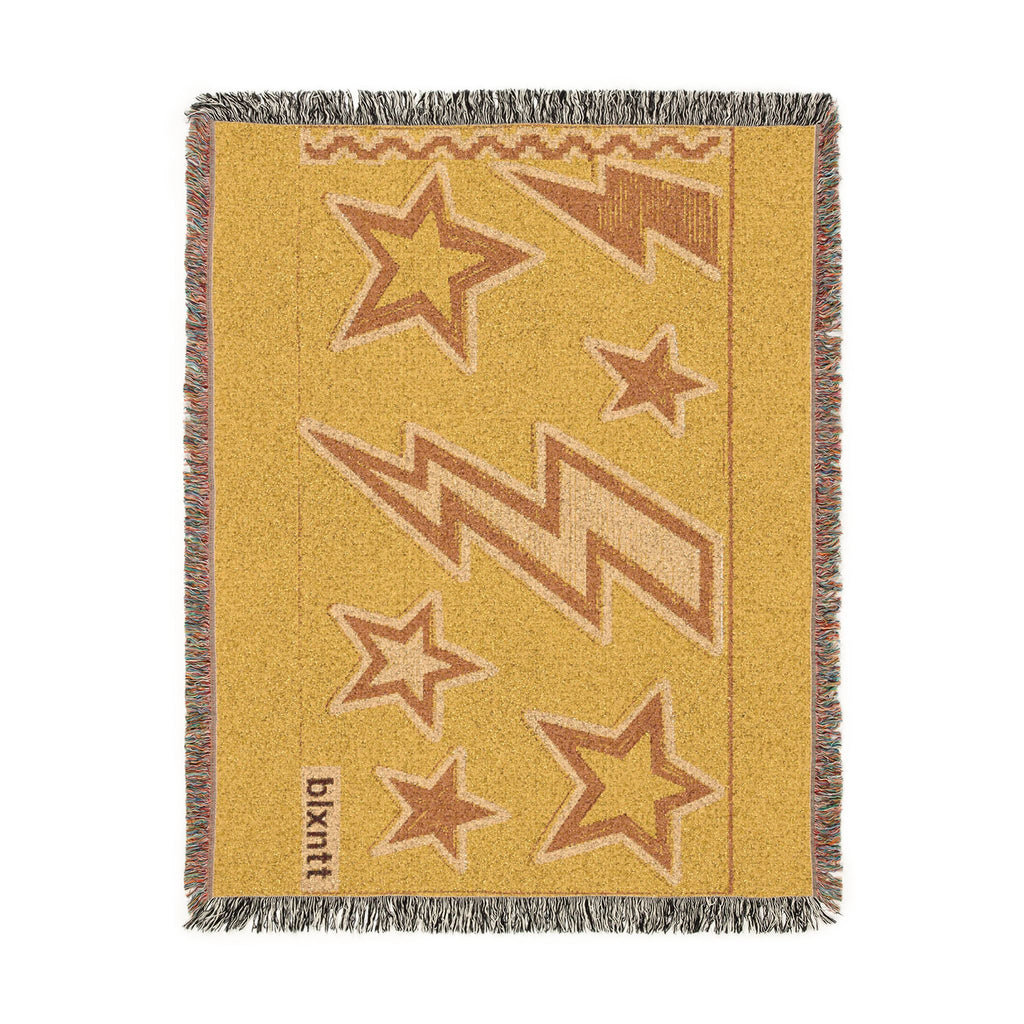 BLXNTT Yellow Hippie Woven Blanket #3