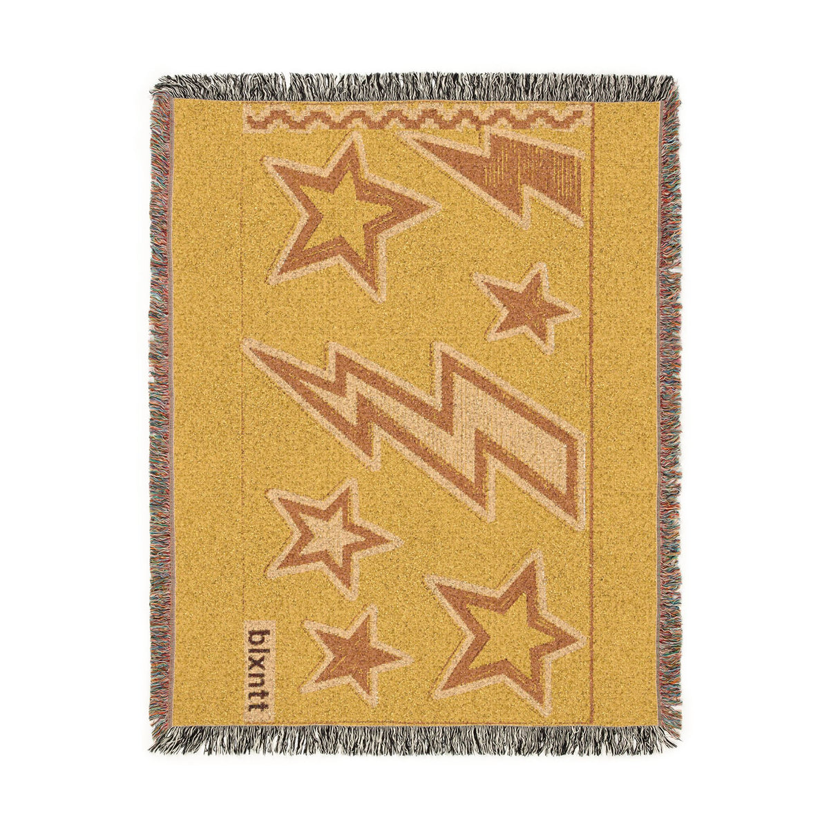 BLXNTT Yellow Hippie Woven Blanket #3