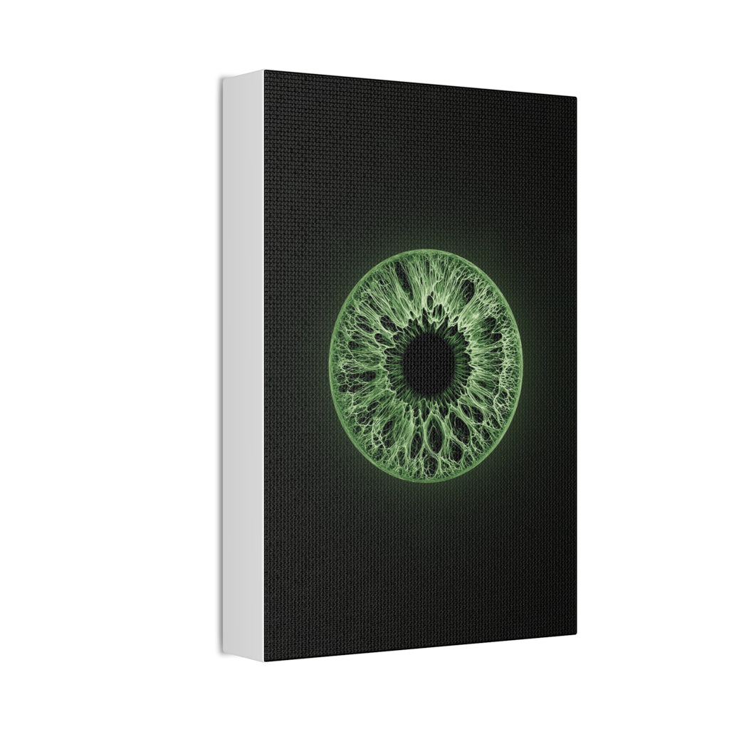 BLXNTT Iris – Lace Web Green Glossy Canvas