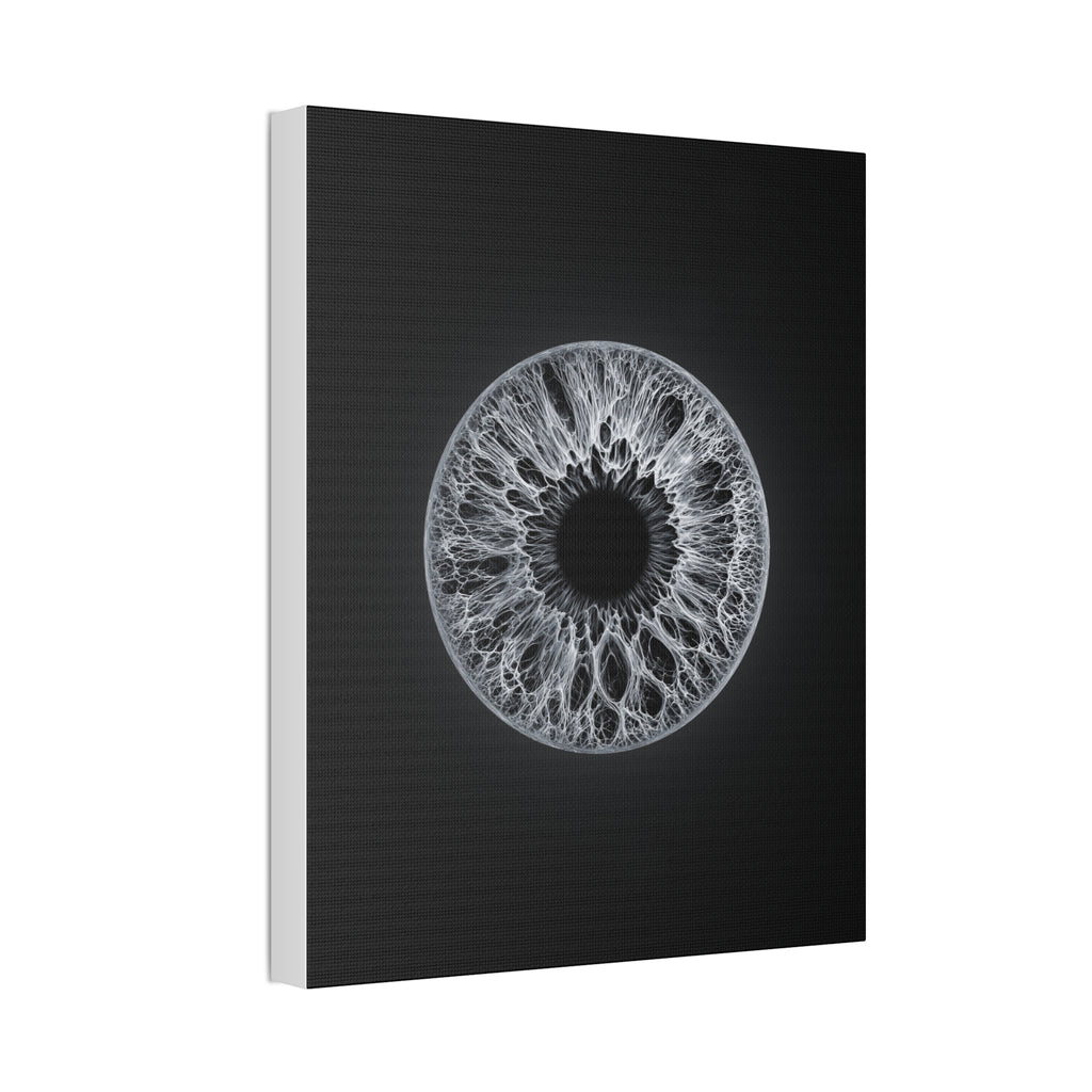 BLXNTT Iris – Lace Web Gray Glossy Canvas