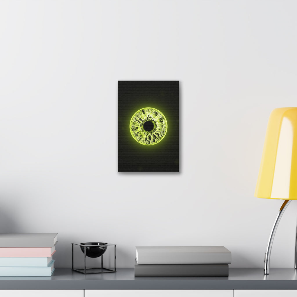 BLXNTT Iris – Lace Web Toxic Chartreuse Glossy Canvas