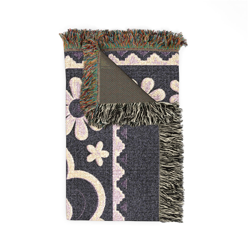 BLXNTT Purple Hippie Woven Blanket #1