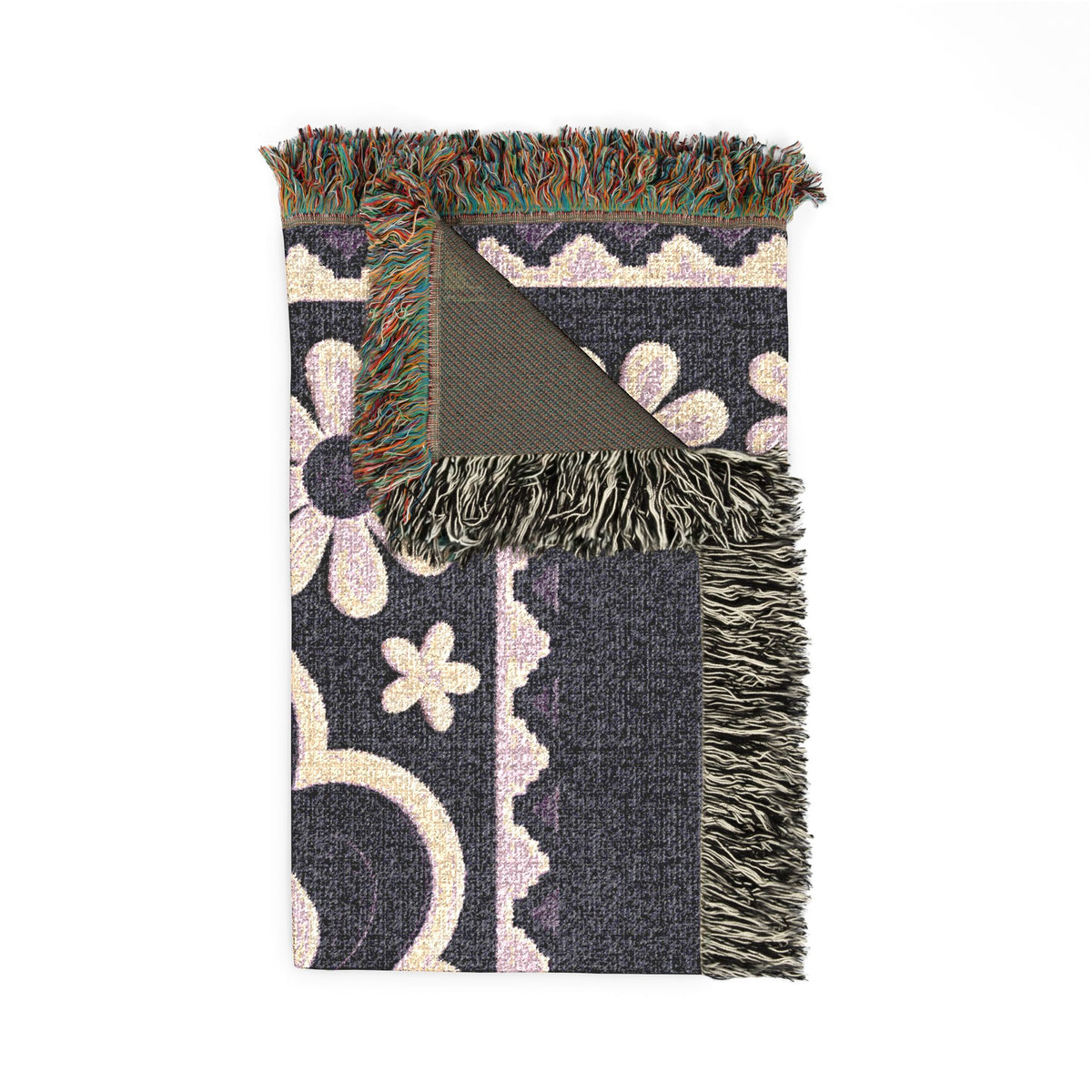 BLXNTT Purple Hippie Woven Blanket #1