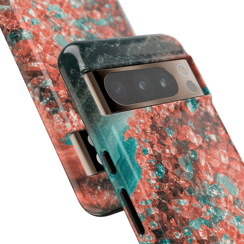 Geode Core - Coral Teal Phone Case