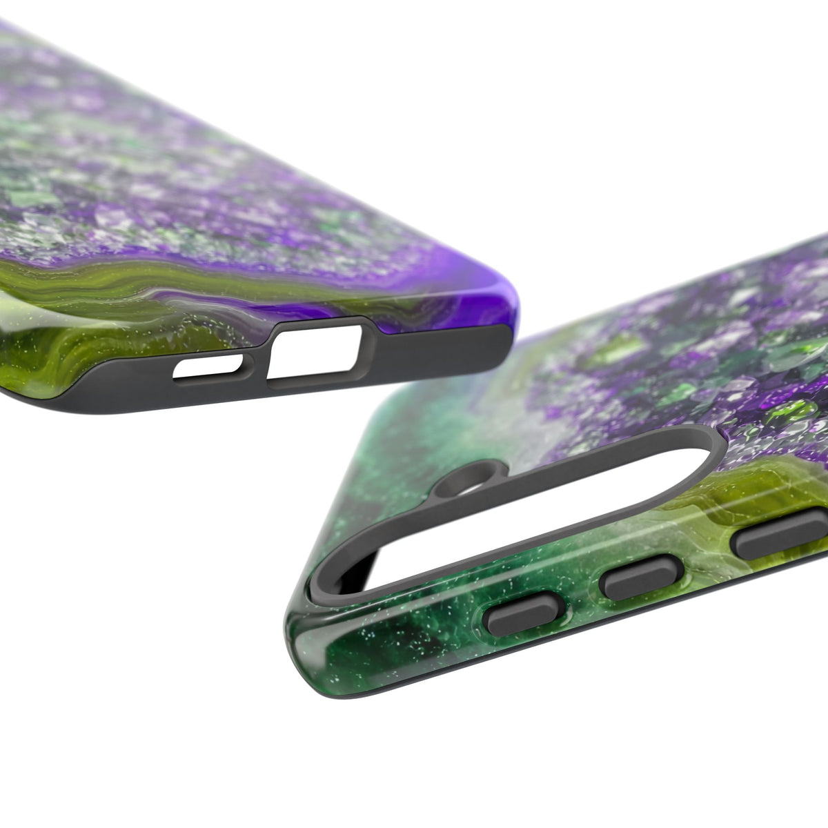 Geode Core - Ruby Emerald Phone Case